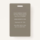 Badge Custom Employee Photo Company Logo Modern Name  (Dos)