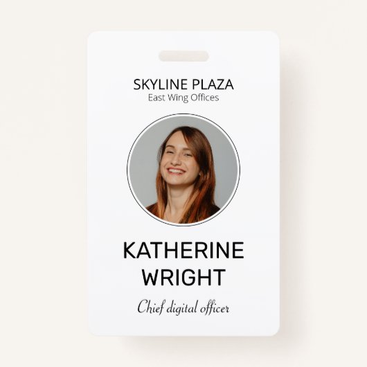 Badge Custom Employee Photo ID Name (Devant)
