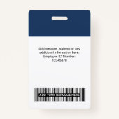 Badge Custom Employee Qr Code Bar Code Logo Name (Dos)