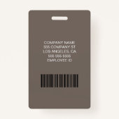 Badge Custom Logo Photo Bar Code Employee Staff Name (Dos)