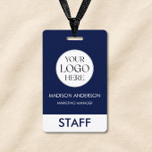 Badge Custom Name Corporate Business Logo Employee