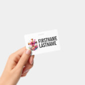 Badge CUSTOM NAME CROSS Christian (Manuel / portable)