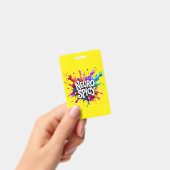 Badge Custom NEUROSPICY learning disability emergency  (Manuel / portable)