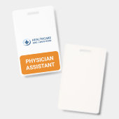Badge Custom Physician Assistant Recognition Companion (Avant & arrière)