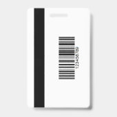 Badge Custom Press Pass with Your Photo ID and QR Code (Arrière)