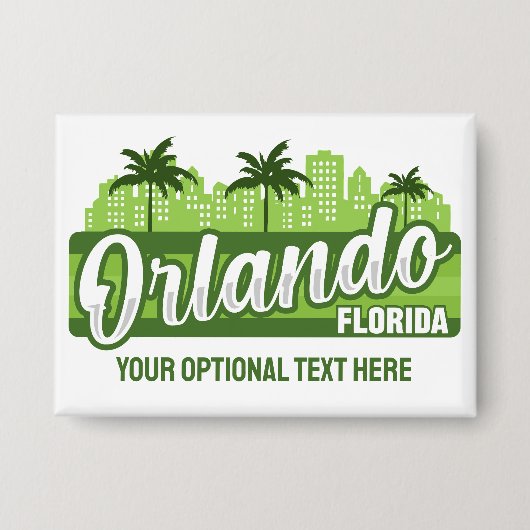 Badge Custom Text Orlando Florida (Recto)