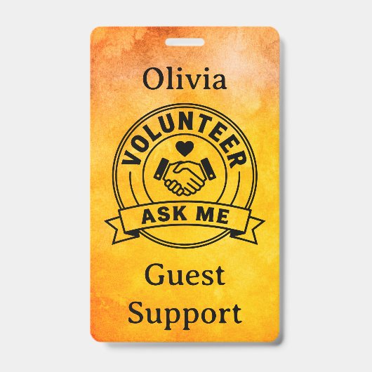 Badge Custom Volunteer Event Staff (Avant)