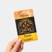 Badge Custom Volunteer Event Staff Name (Manuel / portable)