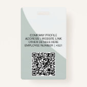 Badge Customizable Business ID Card | Minimal Employee  (Dos)