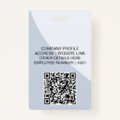 Badge Customizable Business ID Card | Minimal Employee  (Dos)