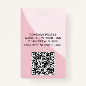Badge Customizable Business ID Card | Minimal Employee  (Dos)