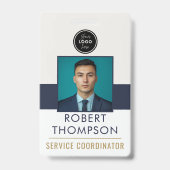 Badge Customizable Employee Photo ID Card Logo - Navy (Avant)