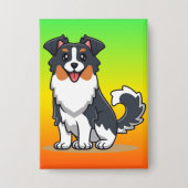 Badge Cute Australian Shepherd-23144 (Recto)