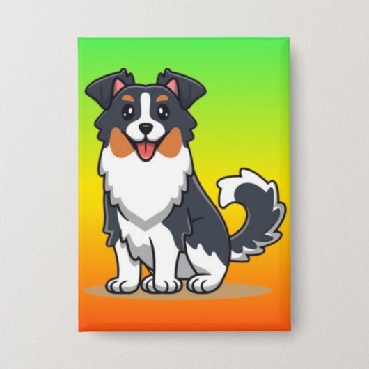 Badge Cute Australian Shepherd-23144 (Recto)