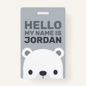 Badge Cute Little Polar Bear (Devant)