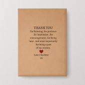 Badge cute personalized thank you love (Recto)