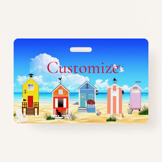 Badge Cute Tiny Beach Shacks Thunder_Cove (Devant)