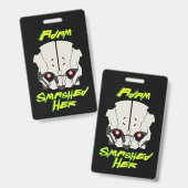 Badge cyberpunk anime edgerunners adam smasher a brisé (Avant & arrière)