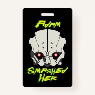 Badge cyberpunk anime edgerunners adam smasher a brisé