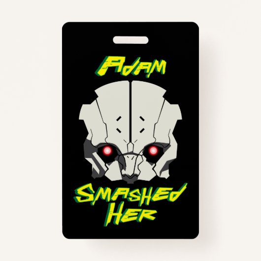 Badge cyberpunk anime edgerunners adam smasher a brisé (Devant)