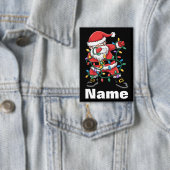 Badge Dabbing Santa Funny Personalized Christmas Gift (Insitu)