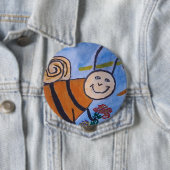 Badge d'abeille au miel mignon (En situation)