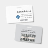 Badge d'accès en plastique - Custom.Business.Meeti (Avant & arrière)