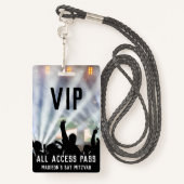 Badge d'accès personnalisé | Bat mitzvah (Derrière avec lanière)