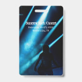 BADGE D'ACCÈS TOUTE PERSONNALISATION DIY VIP (Arrière)