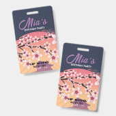 Badge d'accès VIP à la fête d'anniversaire (Avant & arrière)