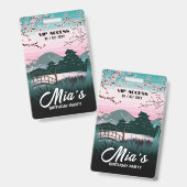 Badge d'accès VIP à la fête d'anniversaire (Avant & arrière)