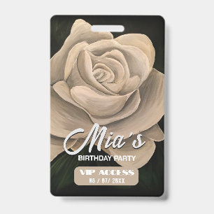 Badge d'accès VIP à la fête d'anniversaire