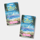 Badge d'accès VIP à la fête d'anniversaire (Avant & arrière)