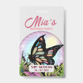 Badge d'accès VIP à la fête d'anniversaire (Arrière)