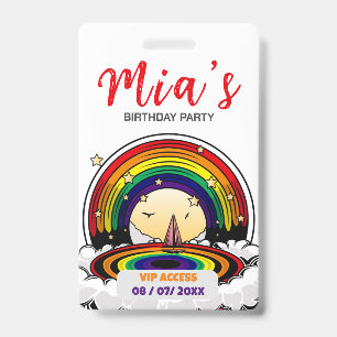 Badge d'accès VIP à la fête d'anniversaire