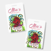 Badge d'accès VIP à la fête d'anniversaire (Avant & arrière)