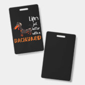 Badge Dachshund (Avant & arrière)
