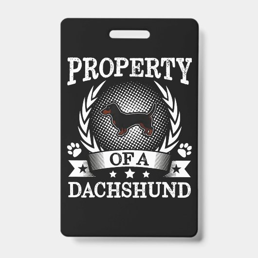 Badge Dachshund Chien Mignon (Avant)