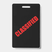 Badge d'agent secret de la fête d'espionnage (Arrière)