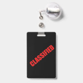 Badge d'agent secret de la fête d'espionnage (Arrière avec rétractable)