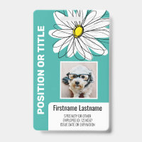 Daisy moderne avec photo, logo carte d'identité em