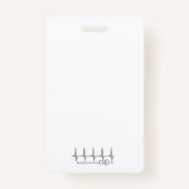 Badge d'alerte CHD pour siège bébé (Dos)