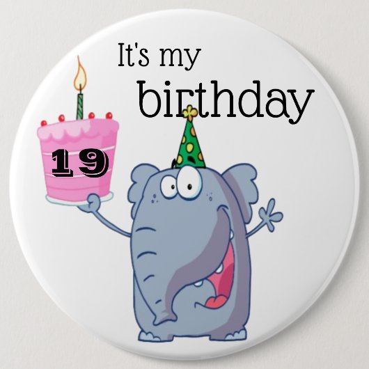 Badge d'anniversaire - C'est mon anniversaire (Devant)