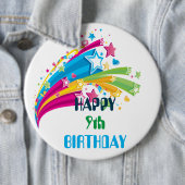 Badge d'anniversaire - Joyeux 9e anniversaire (En situation)