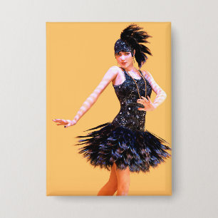 Badge Danse Flapper Vintage