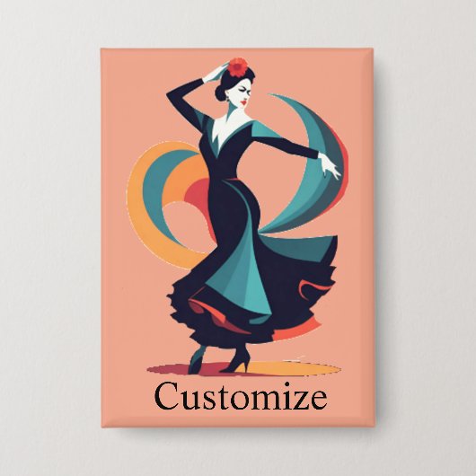 Badge Danseuse flamenco Thunder_Cove (Recto)