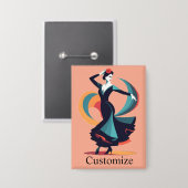 Badge Danseuse flamenco Thunder_Cove (Recto/Verso)