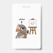 Badge d'artiste Pigeon Personnel (Arrière)