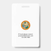 Badge d'assurance Floride (Arrière)