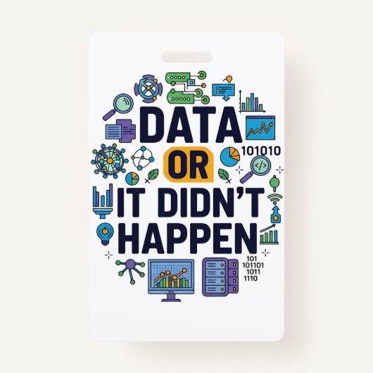 Badge Data Or It’s Happen Analytics & Humour (Devant)